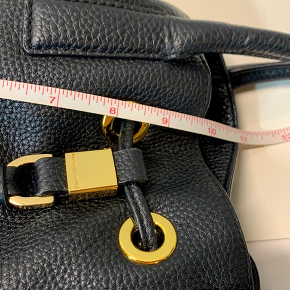 Michael Kors Black Leather Satchel with long strap - Picture 10 of 15